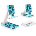 thumbnail image 2 of WIRESTER White Foldable Phone Stand for Desk, Adjustable Portable Cell Phone Holder for iPhone 17, 16, 15, 14 and Android Smartphones - Ocean Sea Turtles, 2 of 6