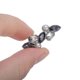 thumbnail image 3 of Accesorios de zapatos de moda con charms para agujetas de 2 piezas, perlas falsas y diamantes de vidrio, tono plateado y negro, 3 of 5