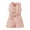Pink, variant on FAOWME Toddler Baby Girls Onesie Jumpsuit Onesie Classic Lapel Belted Romper Overall Shorts Bodysuit Pink 6-12 Months