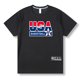 thumbnail image 3 of Camiseta holgada de manga corta con estampado de letras para hombre, para correr, al aire libre, baloncesto, gimnasio, verano, secado rápido, fitness, culturismo, 2023, 3 of 5