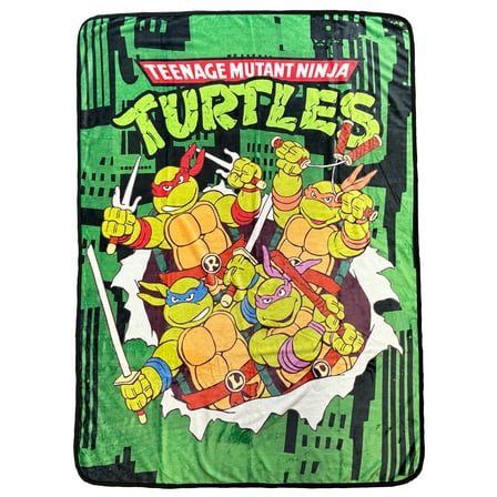 Teenage Mutant Ninja Turtles Blanket Breakthrough Design Lap Throw 46" x 60"