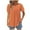 Orange1, variant on fatyb Womens V Neck Casual Shirts Ruffle Short Sleeve Pleated Blouses Dressy Loose Summer Tunic Tops
