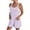 Purple, variant on Ltctricy Rompers for Women Summer Casual Sleeveless Tie Shoulder Scoop Neck Striped Jumpsuits Loose Short Overalls with Pockets