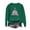 Olive Green-1, variant on Christmas Sweatshirt for Women Tree Printed Crewneck Long Sleeve Pullover Tops Pink XL