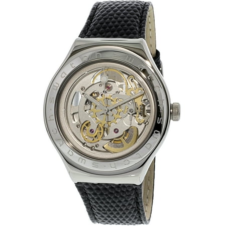 Silk Swatch - Swatch Men's Body And Soul YAS100D Silver Leather Automatic Fashion Watch