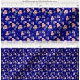 thumbnail image 2 of Soimoi Cotton Voile Fabric Leaves & Flower Floral Print Fabric by the Yard 56 Inch Wide, 2 of 7