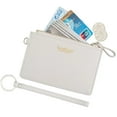 thumbnail image 1 of Saipulusi RFID Blocking Wallet for Women PU Leather Zip Card Case Holder- Cream, 1 of 7