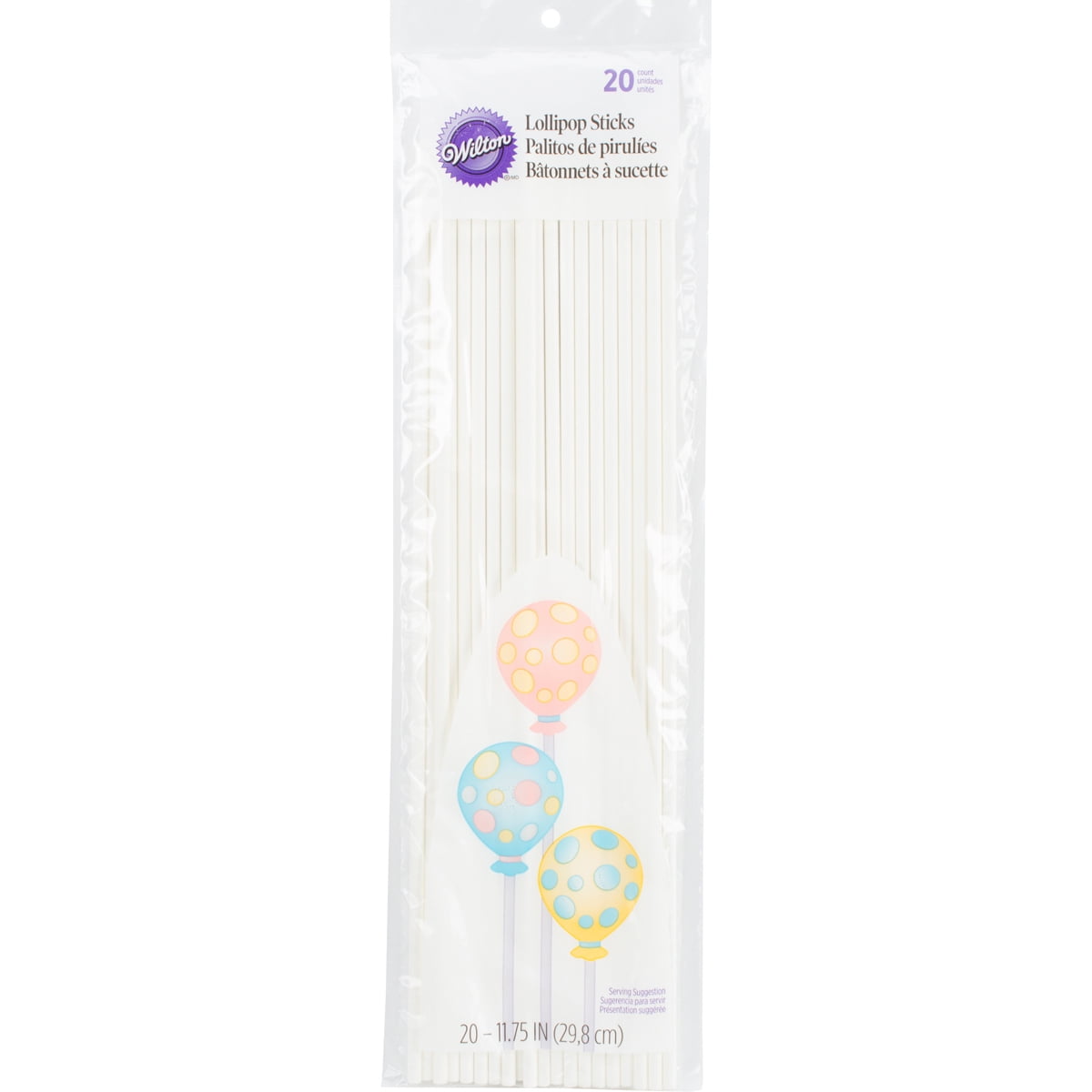 11.75-Inch Wilton 1912-1212 20//Pack Lollipop Sticks