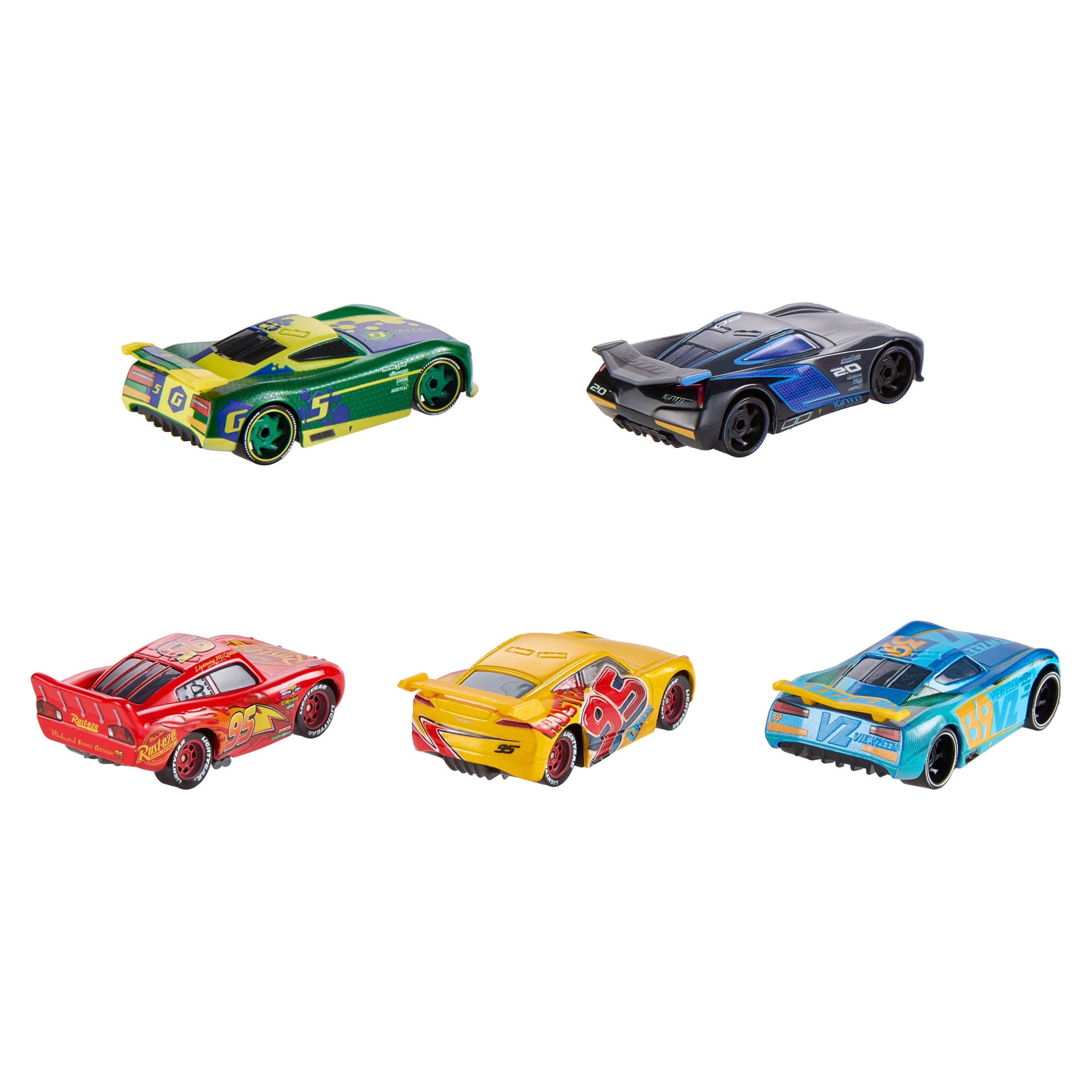Disney Pixar Cars, Travelin' Team 5-Pack, 1:55 Scale Die-Cast Toy