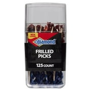 Dimaond Frilled Toothpicks, 125 Ct