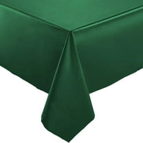 Green Rectangular Plastic Tablecloth (54" x 108") - 1 Pc. - Disposable & Elegant, Perfect for Weddings, Parties & Events