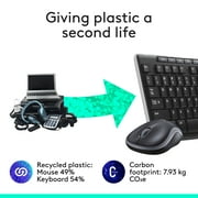 Logitech K270 Keyboard - Wireless Connectivity - RF - USB Interface - Compatible with Computer (PC) - Black