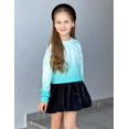 thumbnail image 5 of Arshiner Girls Crop Tops Kids Long Sleeve Pullover Sweatshirts Girls Cropped Crewneck Sweatshirt, 5 of 6