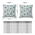 thumbnail image 6 of Wukai Bears and Tropical Leaves Premium Polyester Fleece Pillow Covers with Hidden Zipper Closure,Luxuriously Soft and Durable-16"x16", 6 of 7