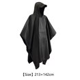 thumbnail image 3 of Poncho de lluvia impermeable con bolsillo para hombres y mujeres para emergencias de camping, 3 of 7