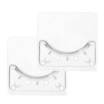 2x Shower Curtain Rod Holders,Wall Mounted Drill-Free Shower Rod Brackets for Secure Fixing