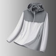 thumbnail image 3 of Tqyyweavej Women's Plus UPF 50+ Lightweight Athletic Jacket Sun Protection Zip Up Hoodies Oversize Color Block Pocketed Shirts for Hiking, 3 of 10