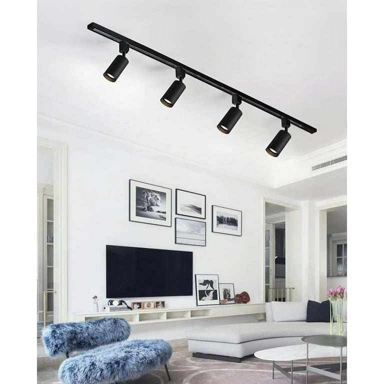 Black modern 2024 track lighting