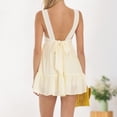 thumbnail image 4 of Vestido de tirantes con cuello cuadrado para mujer Vestido plisado de color sólido Traje diario de estilo sexy Hugtrwg Para estrenar, 4 of 6