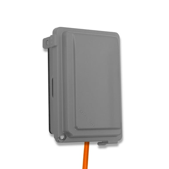 Placa de pared Sigma 14434M, resistente a la intemperie, para exteriores, con cierre de 1 banda