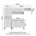 thumbnail image 3 of Cocina Integral Completa Modular Madesa Emilly Color BB 01, 3 of 5
