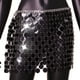 thumbnail image 5 of Falda Falda de lentejuelas huecas con abalorios Falda elegante y sexy para dama para fiesta (talla única negra) Ygjytge Negro Única para Mujer, 5 of 8