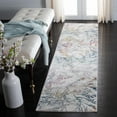 thumbnail image 2 of SAFAVIEH Aria Rebecca Floral Runner Rug, Ivory/Blue, 2' x 8', 2 of 7