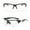 Clear, variant on TOP-MAX Outdoor Cycling Glasses, Resin Lens and PC Frame, Anti-UV400 Windproof, for Men and Women (2pcs, Clear)