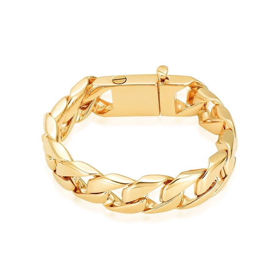 Women Men Stainless Steel Cuban Chain Link Bracelet Cremation Jewelry for Ashes Holder Memorial Jewelry