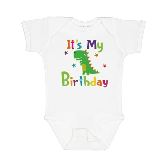 Inktastic Dinosaur Birthday Party Boys or Girls Baby Bodysuit