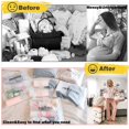 thumbnail image 5 of Paquete de 15 bolsas de hospital para trabajo de parto y parto Bolsa de hospital de maternidad de 11 x 14 pulgadas, elementos esenciales para mamá, papá, bolsa de pañales para bebés recién nacidos, bo, 5 of 5