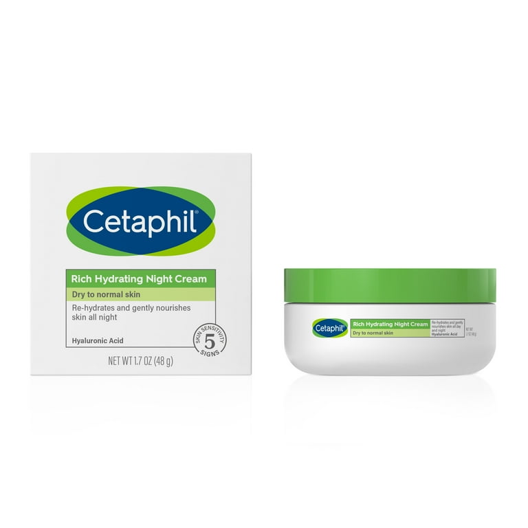 Cetaphil Rich Hydrating Cream for Face with Hyaluronic Acid Dry