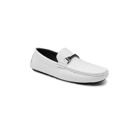

Aston Marc Mens Charter-03 Faux Leather Moccasin Loafers
