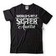 thumbnail image 2 of World's Best Auntie Shirt Aunt Gift Auntie New Aunt Shirt Promoted To Auntie Tee Sister Aunt Shirt (Small Navy Blue), 2 of 6