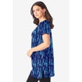 thumbnail image 6 of Roaman's Women's Plus Size Ultimate Cotton V-Neck Short Sleeve Tunic, 6 of 6