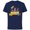 Navy, variant on Marvel Rocket & Groot Family Party Dad of the Birthday Boy - Short Sleeve Cotton T-Shirt for Adults - Customized-Black