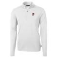 Men's Cutter & Buck White Fresno Grizzlies Virtue Eco Pique Recycled