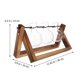 thumbnail image 2 of 1 Set Bulb Vase Swivel Holder Water Plant Bulb Terrarium with Wooden Stand, 2 of 4
