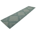 thumbnail image 4 of Unique Loom Outdoor Modern Collection Area Rug - Tambor (2' x 4' 1" Runner Light Aqua/Ivory), 4 of 11