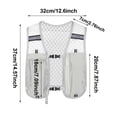 thumbnail image 3 of Gilet de Course Unisexe Léger Réfléchissant Gilet de Sport avec Bouteille d'Eau et Poches pour Téléphone Sangle de Poitrine Ajustable Idéal pour la Randonnée, le Cyclisme et les Activités de Plein Air, 3 of 5