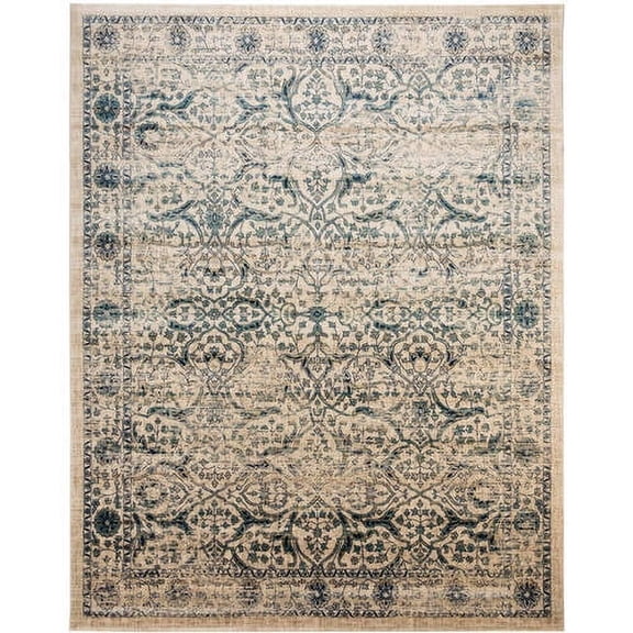 SAFAVIEH Evoke Daven Traditional Disressed Area Rug, Beige/Blue, 4' x 6'