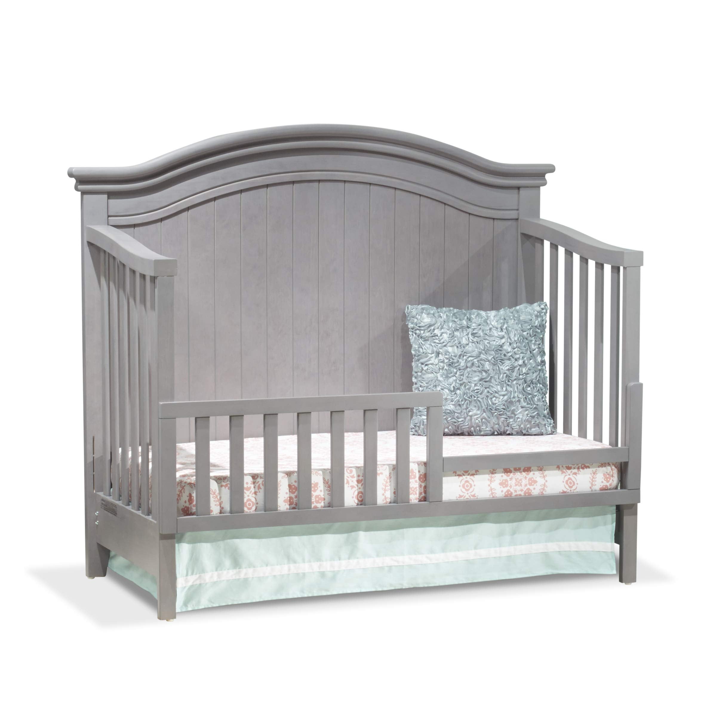 Sorelle Furniture Easy-To-Install Toddler Guard Rail, Stone Gray