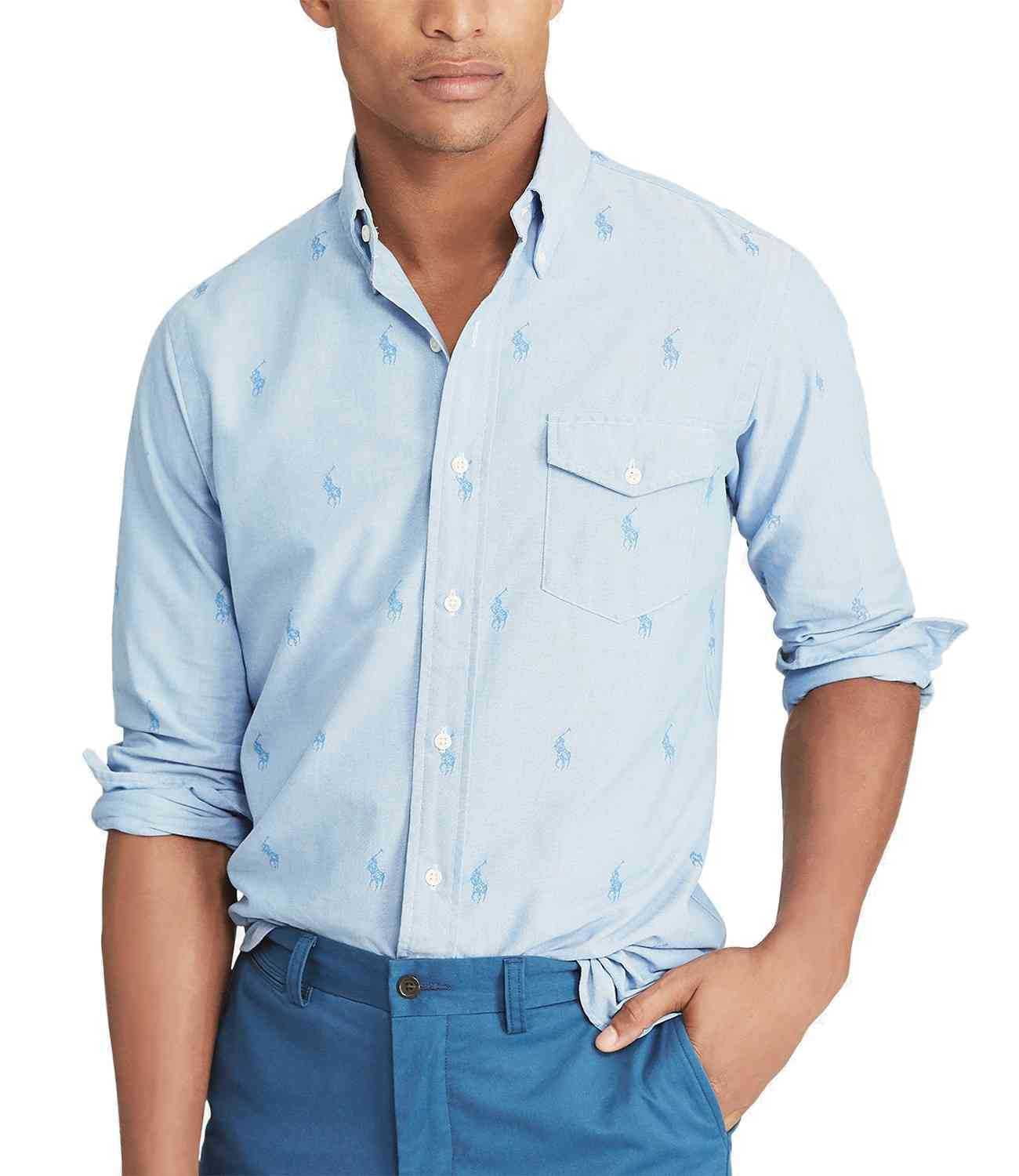 Polo Ralph Lauren Men's Classic Fit Cotton Oxford Shirt, Light
