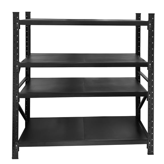 59"W x 24"D x 59"H Heavy Duty Garage Shelving Unit, 6000 LBS 4-Tier Metal Storage Shelves for Warehouse Pantry Closet