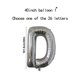 thumbnail image 3 of 1pc Alphabet Graphic Decoration Balloon, 3 of 3
