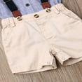 thumbnail image 5 of Baby Boy Gentleman Suit Formal Romper Suspender Shorts Clothes, 5 of 5