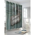 thumbnail image 3 of Fsddascl Farmhouse Door Shower Curtain Set - 36" x 78" Washable Bathtub Curtain with 12 Hooks, Vintage Abstract Country Wooden Door Waterproof Fabric Stall Shower Curtains for Bathroom/Bathtub, 3 of 6