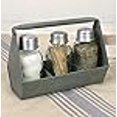 thumbnail image 3 of Primitive Industrial Galvanized Toolbox MASON Jar Salt & Pepper & Tooth pick Caddy, 3 of 3
