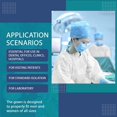 thumbnail image 3 of Batas aislantes desechables Medical Nation, blancas, nivel 2, 40 g/m², 3 of 6
