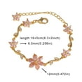 thumbnail image 3 of SPOORYYO Flower Exquisite Petal Bracelet Personalized Fashion Jewelry Elegant Floral Design Sparkling Accessory Lightweight Comfortable Gift, 3 of 6